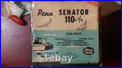 Vintage Penn 110-1/0 Senator Saltwater Conventional Fishing Reel
