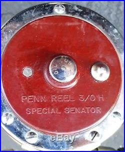 Vintage Penn 112H Special Senator 3/0 Fishing Reel & Penn Senator Rod