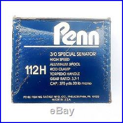 Vintage Penn 112 H Senator 3/0 Special Made in USA Neu in Box sehr selten