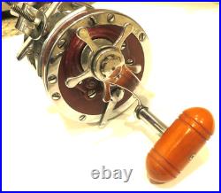 Vintage Penn 114H 6/0 Salt Water Big Game Fishing Reel, Red Sides EXCELLENT