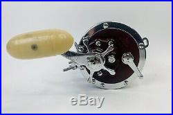 Vintage Penn 114H Senator 6/0 Big Game Fishing Reel Red Color #2 USA