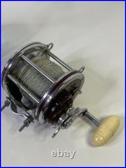 Vintage Penn 114h Senator 6/0 Salt Water Fishing Reel Solid Aluminum Frame