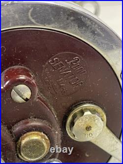 Vintage Penn 114h Senator 6/0 Salt Water Fishing Reel Solid Aluminum Frame