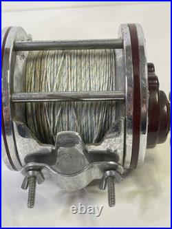 Vintage Penn 114h Senator 6/0 Salt Water Fishing Reel Solid Aluminum Frame