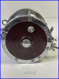 Vintage Penn 114h Senator 6/0 Salt Water Fishing Reel Solid Aluminum Frame