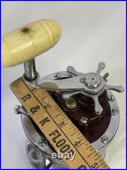 Vintage Penn 114h Senator 6/0 Salt Water Fishing Reel Solid Aluminum Frame