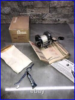 Vintage Penn #140L Squidder Fishing Reel with Aluminum Spool & Box USA # RB