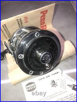Vintage Penn #140L Squidder Fishing Reel with Aluminum Spool & Box USA # RB