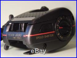 Vintage Penn 2000 Speed Shifter 2-Speed baitcasting reel-used/excellent++