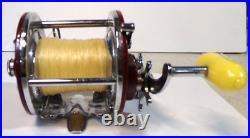 Vintage Penn 209MF PEER Monofil Level Wind Yellow Handle with original box