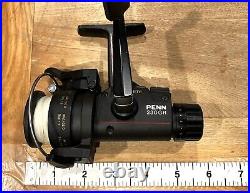 Vintage Penn 230GR Graphite Spinning Reel With Original Box Manual & Spare Spool