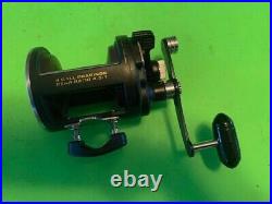 Vintage Penn 25 Gls Graphite Lever Drag Senator Fishing Reel Made In The USA