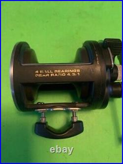 Vintage Penn 25 Gls Graphite Lever Drag Senator Fishing Reel Made In The USA