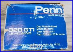 Vintage Penn 320 GTi Fishing Reel New Old Stock