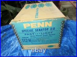 Vintage Penn 3/0 H Special Senator 112H Fast & Light NIB