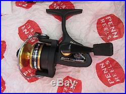 Vintage Penn 4300SS Graphite Spinning Reel withbox, parts list, manual, excellent