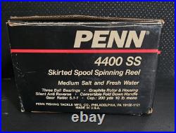 Vintage Penn 4400 SS Skirted Spool Spinning Reel