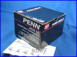 Vintage Penn 4500 SS Skirted Spool Spinning Reel Excellent WithBox Manuals 4.61