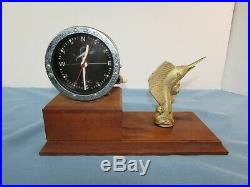 Vintage Penn 49 Fishing Reel Clock By Marine Time Co 1972 Not Working Rare