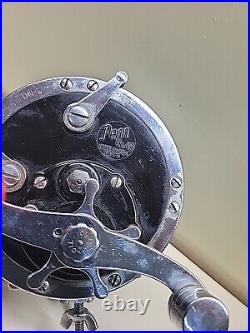 Vintage Penn 49 with Reel, Original Box, Vintage Book, red Handle (1953 Era)