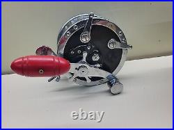 Vintage Penn 49 with Reel, Original Box, Vintage Book, red Handle (1953 Era)
