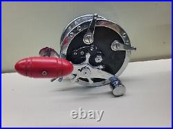 Vintage Penn 49 with Reel, Original Box, Vintage Book, red Handle (1953 Era)