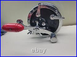Vintage Penn 49 with Reel, Original Box, Vintage Book, red Handle (1953 Era)