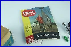 Vintage Penn 4/0 Senator 113 Big Game Reel Original Box Catalog Casting Fish USA