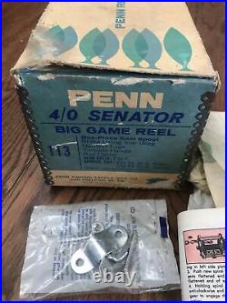 Vintage Penn 4/0 Senator 113 fishing real unused/ DS