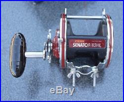 Vintage Penn 4/0 Senator II 113HL High Speed Light Fishing Reel with Box Saltwater