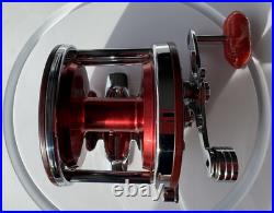 Vintage Penn 501 Jig-Master Red Anniversary Spool & Red Bakelite Handle