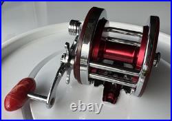 Vintage Penn 501 Jig-Master Red Anniversary Spool & Red Bakelite Handle
