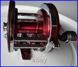 Vintage Penn 501 Jig-Master Red Anniversary Spool & Red Bakelite Handle