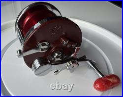 Vintage Penn 501 Jig-Master Red Anniversary Spool & Red Bakelite Handle