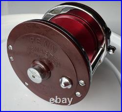 Vintage Penn 501 Jig-Master Red Anniversary Spool & Red Bakelite Handle