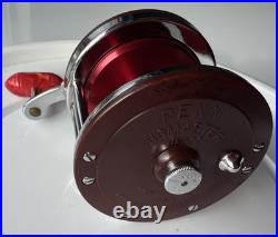 Vintage Penn 501 Jig-Master Red Anniversary Spool & Red Bakelite Handle