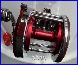 Vintage Penn 501 Jig-Master Red Anniversary Spool & Red Bakelite Handle