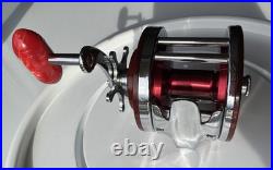 Vintage Penn 501 Jig-Master Red Anniversary Spool & Red Bakelite Handle
