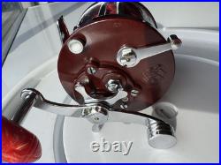 Vintage Penn 501 Jig-Master Red Anniversary Spool & Red Bakelite Handle