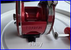 Vintage Penn 501 Jig-Master Red Anniversary Spool Tiburon Frame Bakelite Handle