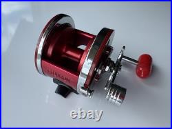 Vintage Penn 501 Jig-Master Red Anniversary Spool Tiburon Frame Bakelite Handle