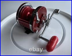 Vintage Penn 501 Jig-Master Red Anniversary Spool Tiburon Frame Bakelite Handle