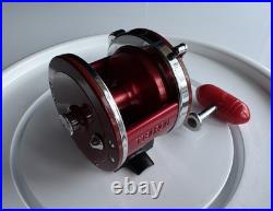 Vintage Penn 501 Jig-Master Red Anniversary Spool Tiburon Frame Bakelite Handle