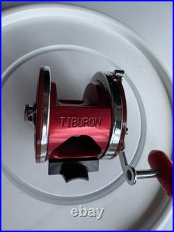 Vintage Penn 501 Jig-Master Red Anniversary Spool Tiburon Frame Bakelite Handle