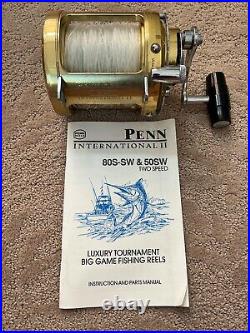 Vintage Penn 50SW International II Deep Sea Fishing Reel EXCELLENT Condition
