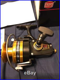 Vintage Penn 6500SS Fishing Reel Made in USA Black & Gold BRAND NEW IN BOX