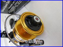Vintage Penn 6500SS Spinning Fishing Reel Made in USA Black & Gold Power Drag