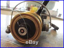 Vintage Penn 6500SS Spinning Fishing Reel Made in USA Black & Gold Power Drag