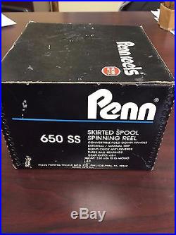 Vintage Penn 650 SS spinning reel