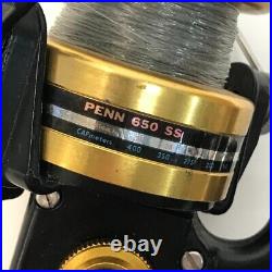 Vintage Penn 650ss High Speed 4.81 Spinning Reel Extra Spool Fishing USA